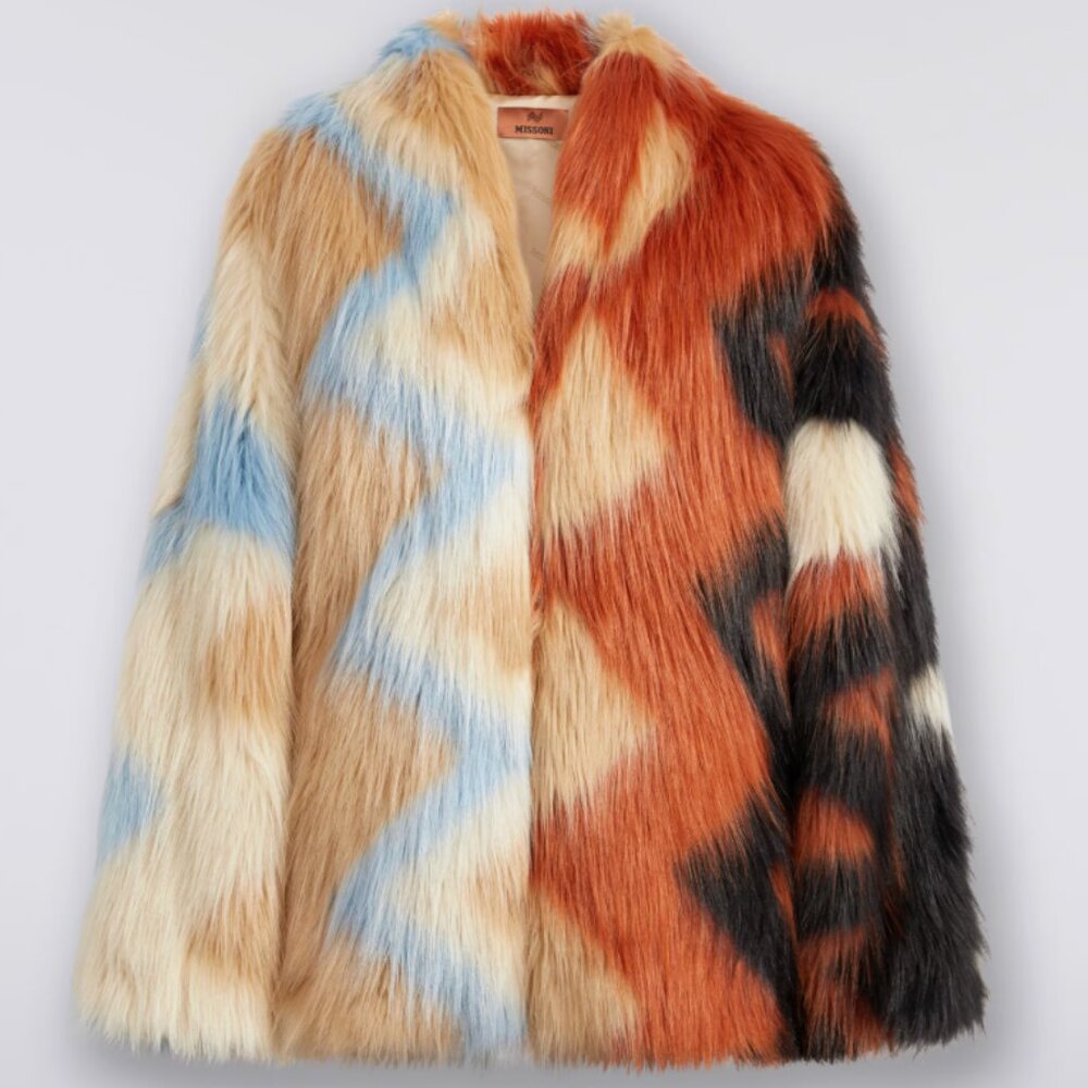 NWT Missoni Faux Fur Coat 38
